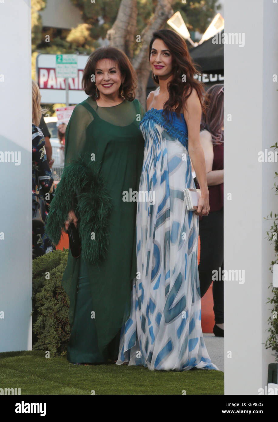 Westwwod, California, Stati Uniti. 22nd ottobre 2017. Amal Clooney, Baria Alamuddin, Presso La Premiere Of Paramount Pictures''Suburbicon' Presso Il Village Theatre California Il 22 Ottobre 2017. Credito: Faye Sadou/Media Punch/Alamy Live News Foto Stock