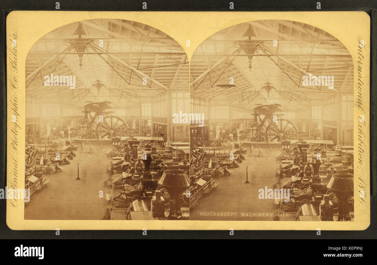 Il transetto. La sala macchine, da Centennial Photographic Co. Foto Stock