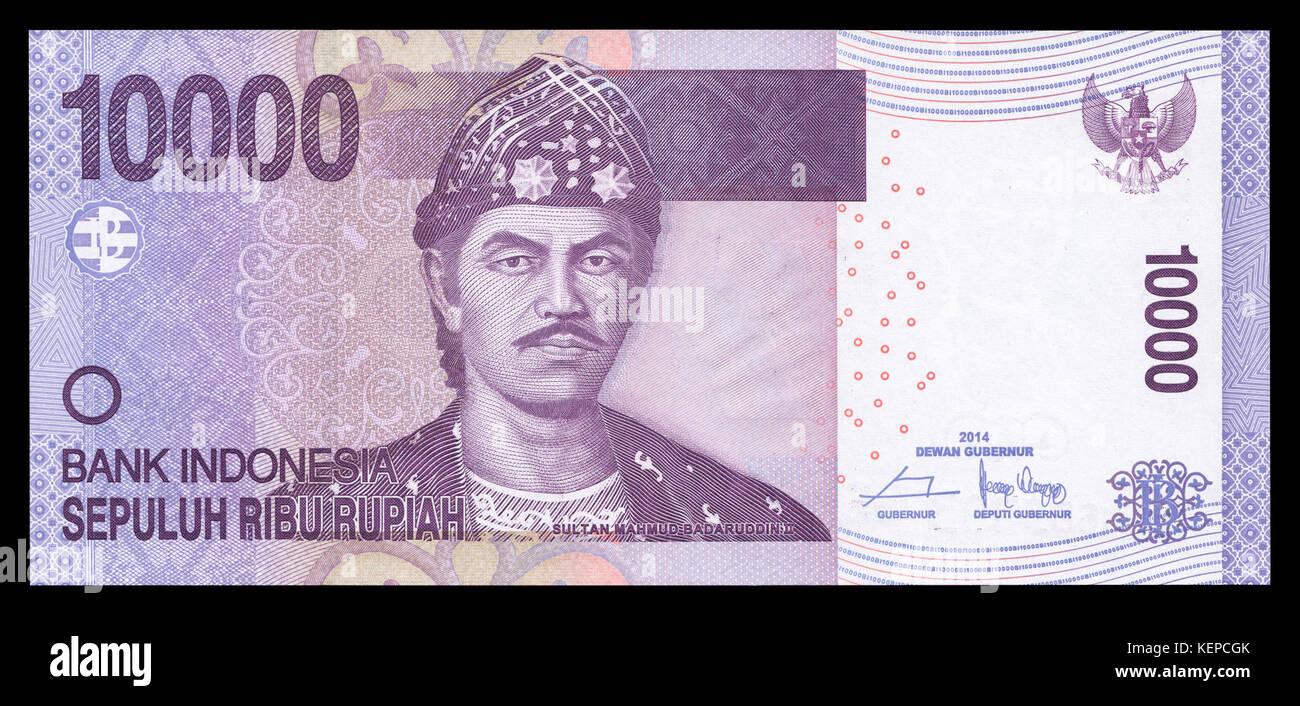 10000 rupiah Bill, 2010 Revisione (2014 data), trasformati, complementare Foto Stock