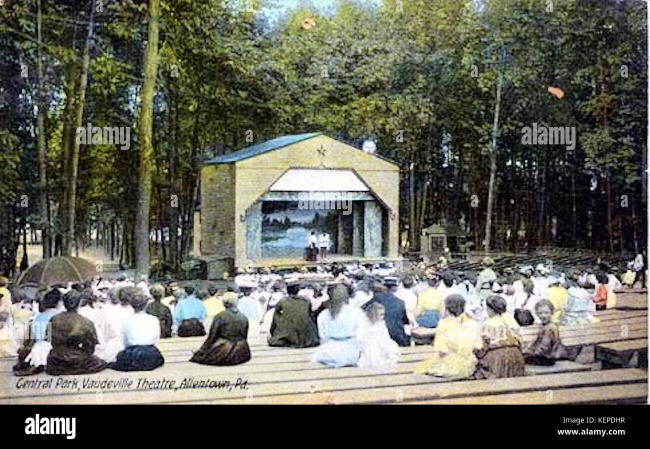 1910 Central Park Vaudeville Theatre Foto Stock