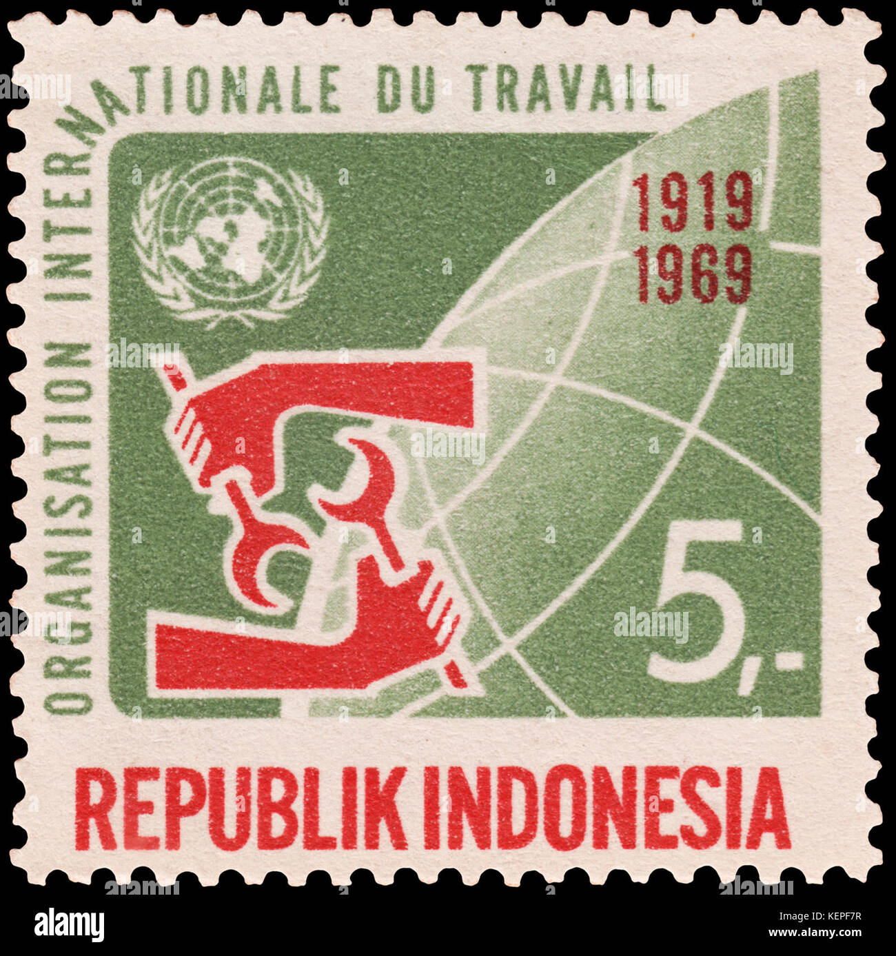 Organizzazione internazionale del lavoro, 5RP (1969) Foto Stock