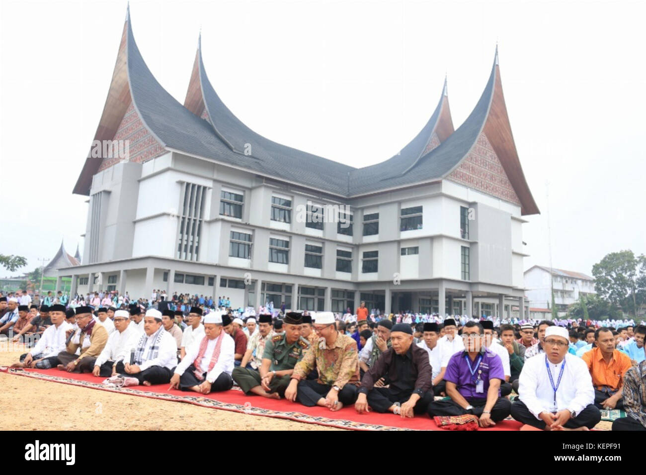 Shalat Idul Fitri 1436 di Payakumbuh Foto Stock