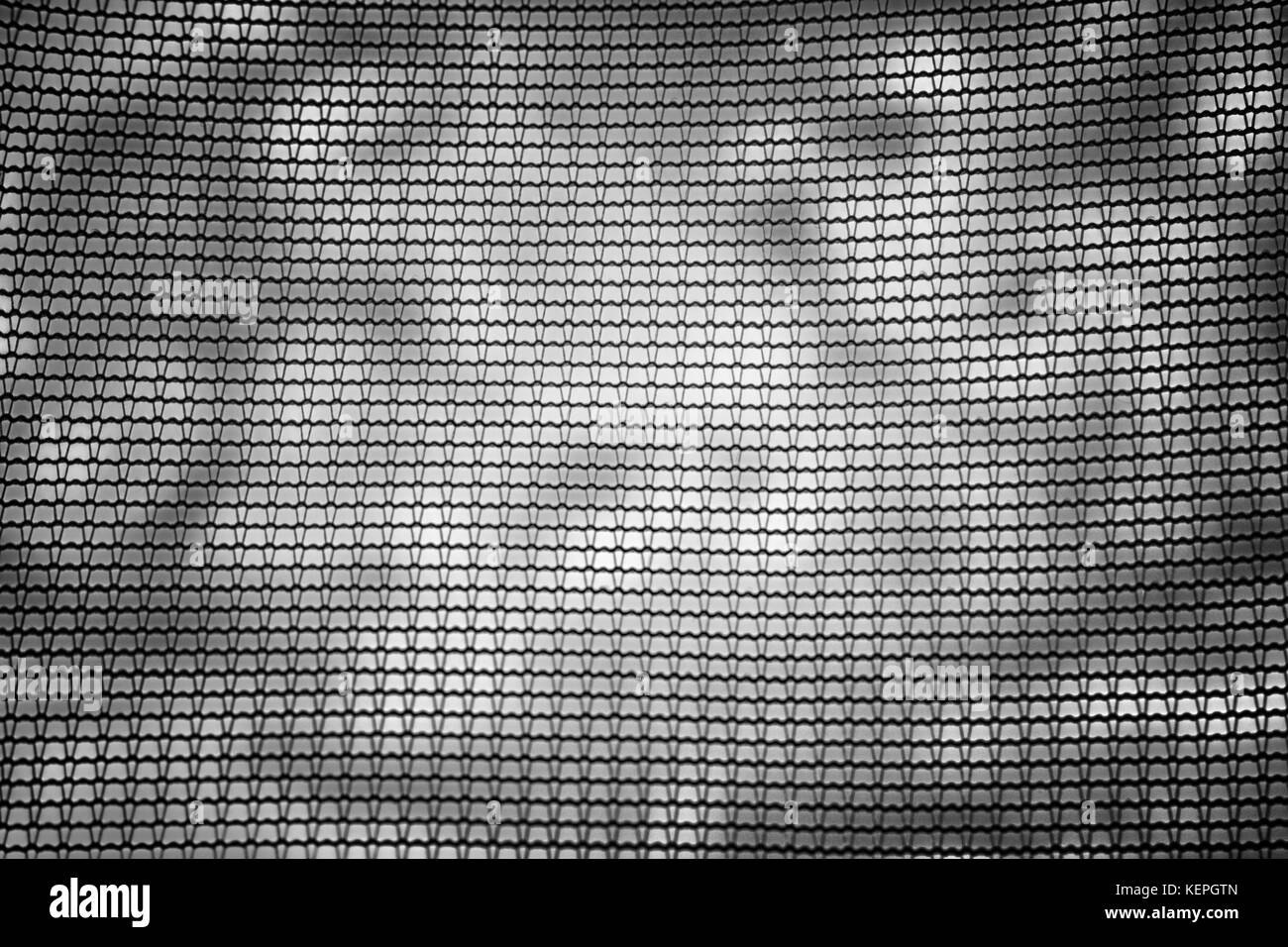 Sfondo texture griglia mesh monocromatica Foto Stock