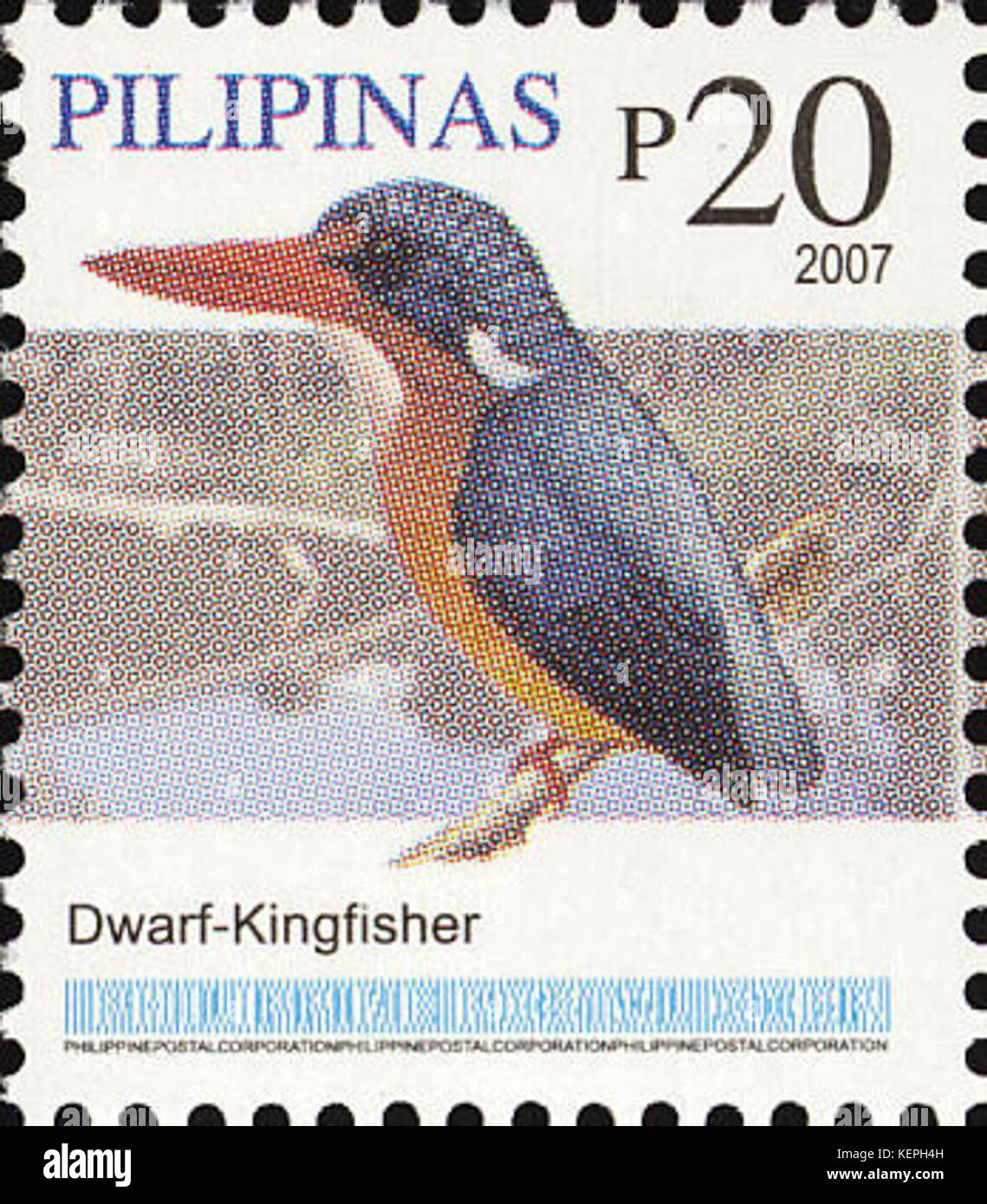 Ceyx margarethae 2007 timbro delle Filippine Foto Stock