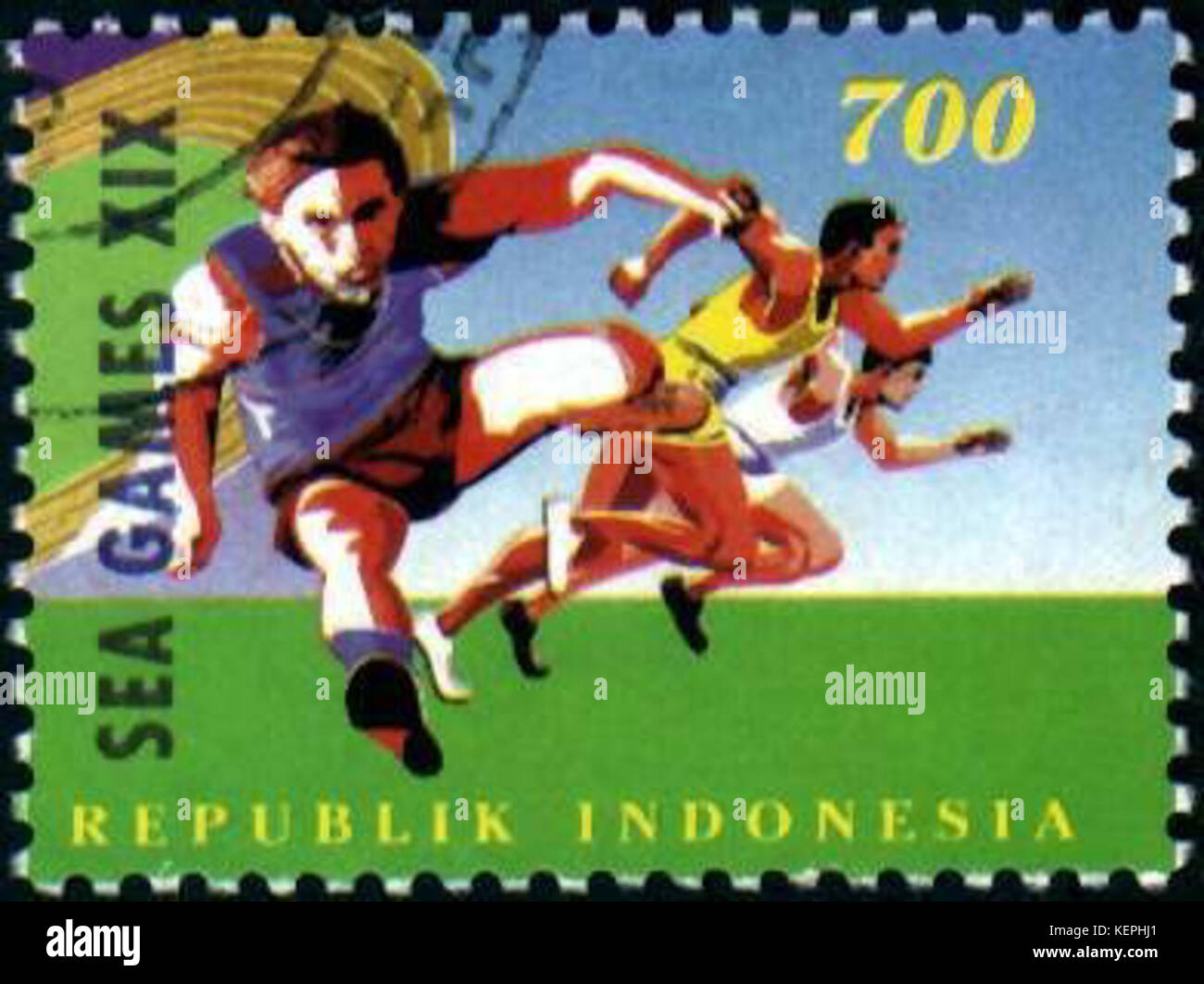 Southeast Asian Games 1997 timbro dell Indonesia 4 Foto Stock