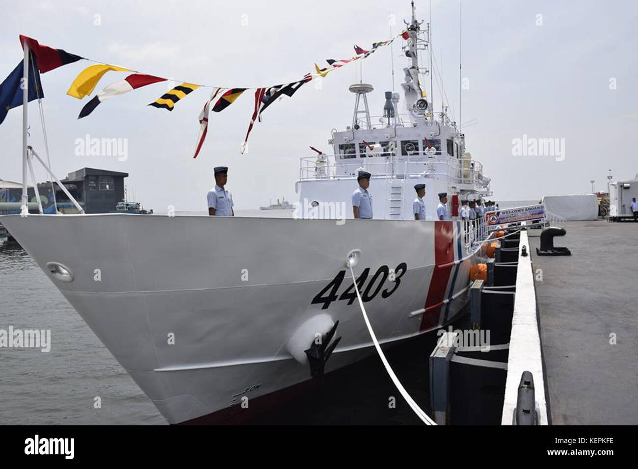 BRP Malapascua la messa in funzione Foto Stock