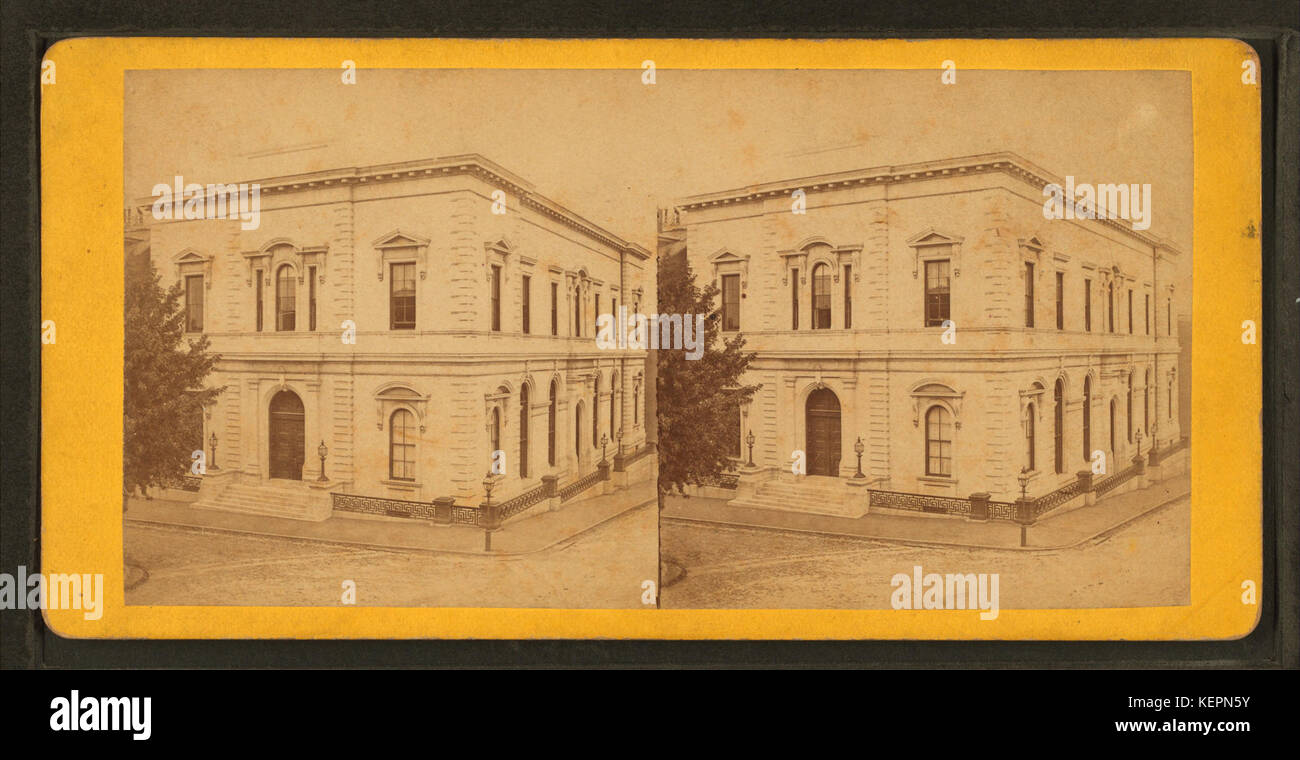 Peabody Institute. Baltimore, da Robert N. Dennis raccolta di vista stereoscopica Foto Stock