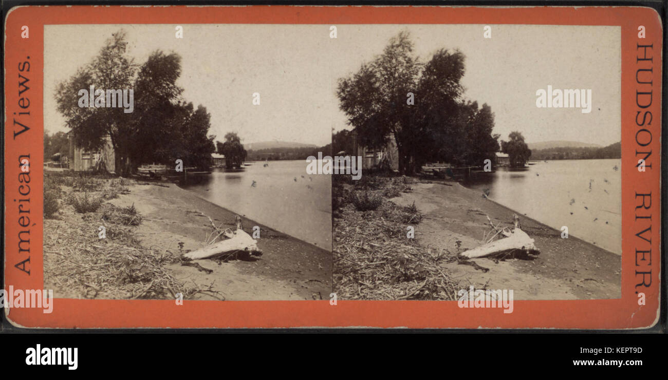 La spiaggia vicino al Moodna, da E. & H.T. Anthony (Azienda) Foto Stock