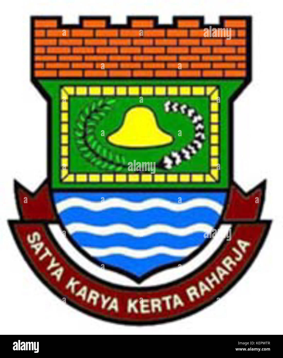 Logo kabupaten tangerang Foto Stock