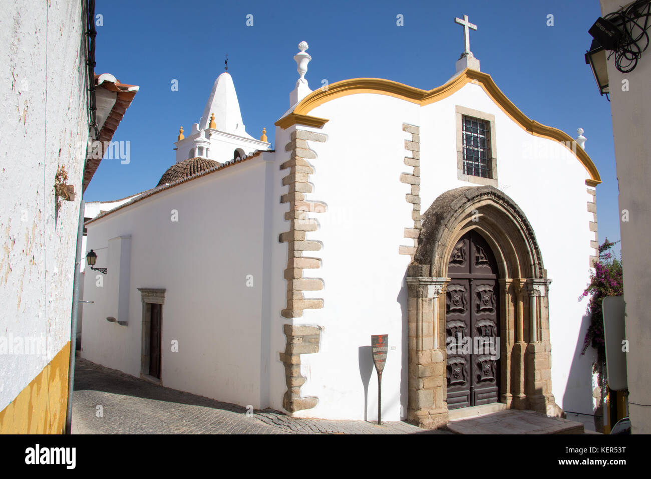 Chiesa di Sao Pedro, Elvas, Alentejo, Portogallo Foto Stock