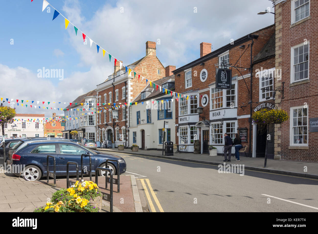 High Street, Shipston on Stour, Warwickshire, Inghilterra, Regno Unito Foto Stock