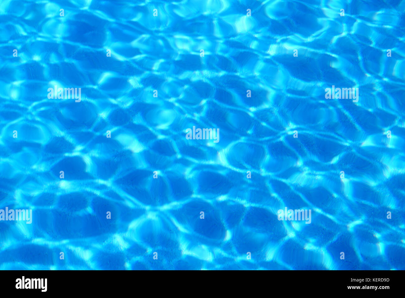 Foto di sfondo acqua blu Foto Stock