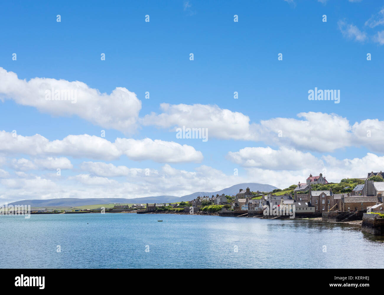 Lungomare in Stromness, Continentale, Orkney, Scotland, Regno Unito Foto Stock