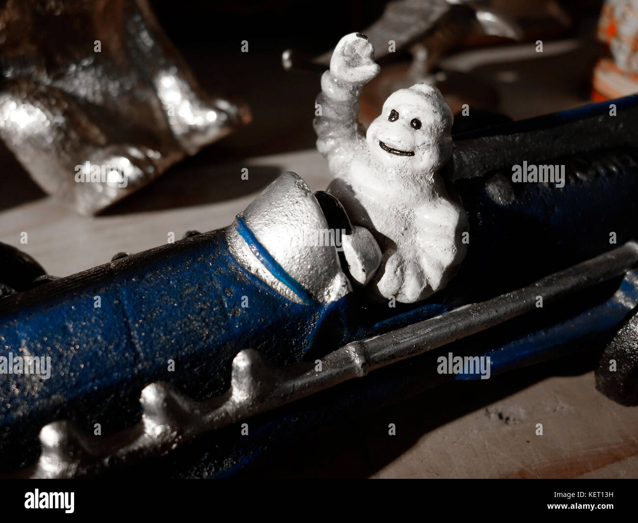 Un vintage uomo michelin articolo promozionale Foto Stock