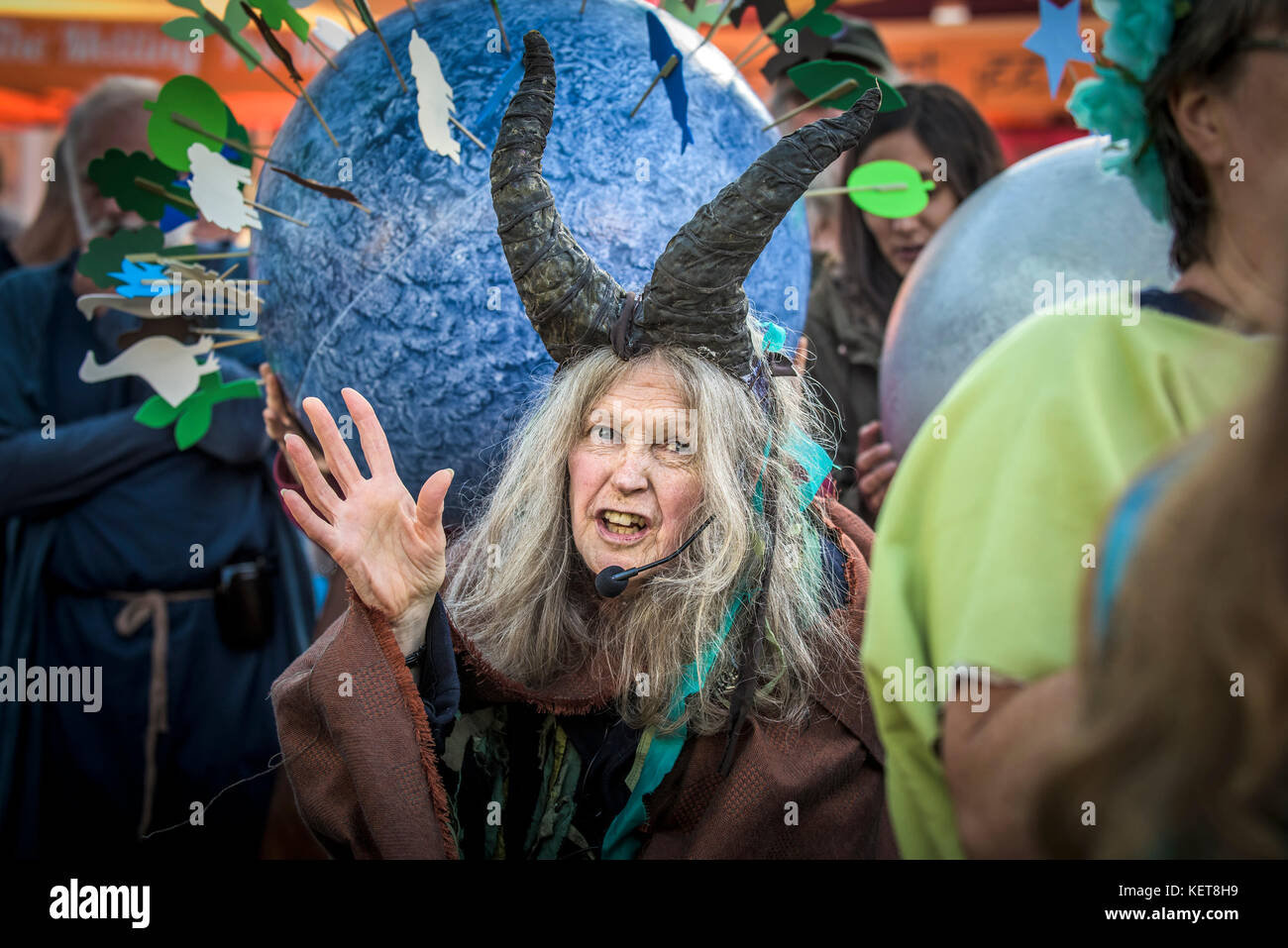 Il Ordinalia - Cornish mistero riproduzioni eseguite durante il Penryn Kemeneth una due giorni di heritage festival a Penryn Cornwall. Foto Stock