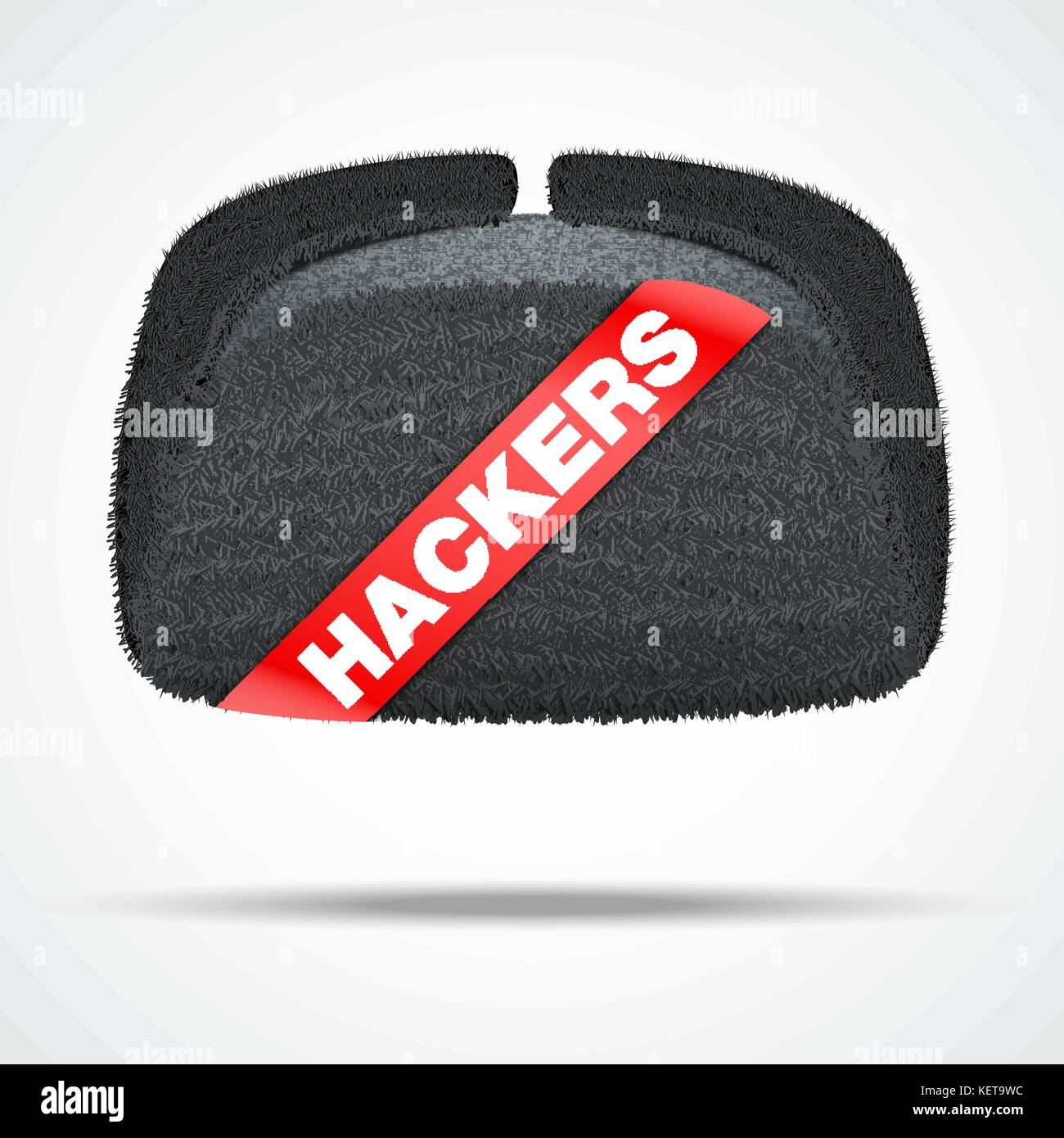 Concetto di hacker russo Illustrazione Vettoriale