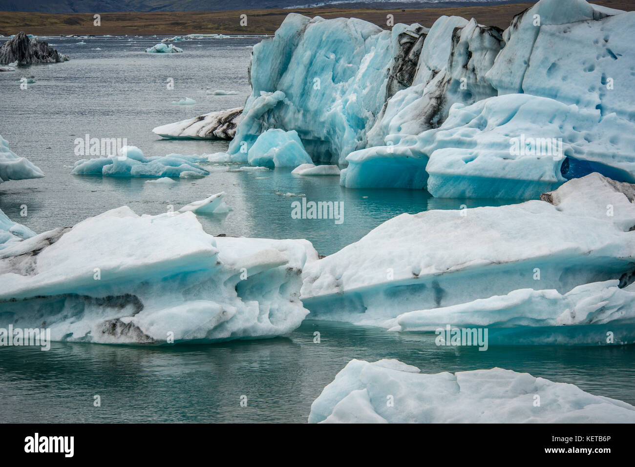 Jökulsárlón laguna glaciale in Islanda Foto Stock