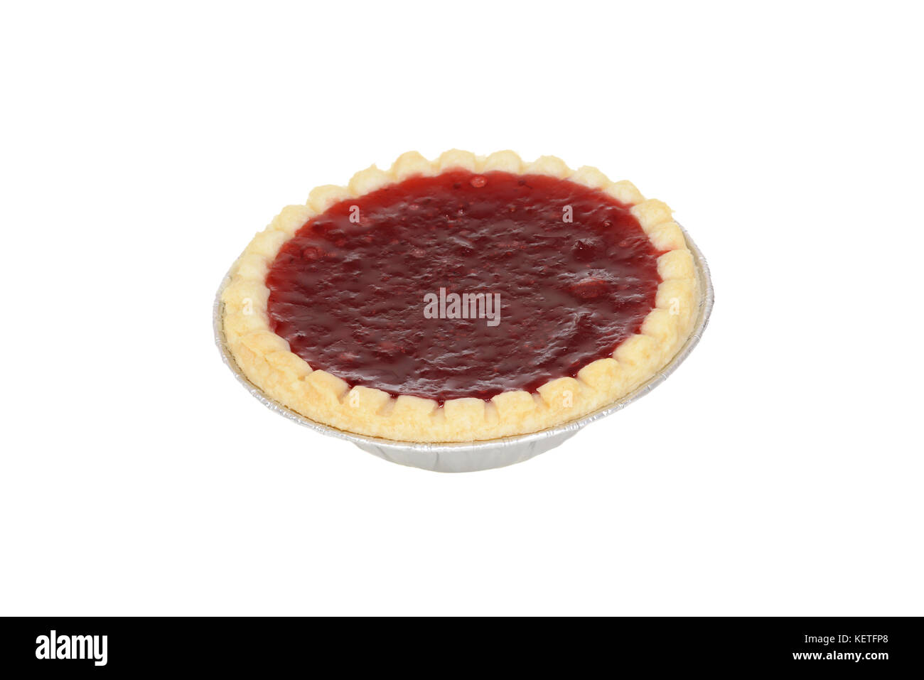 Isolato crostata di fragole Foto Stock