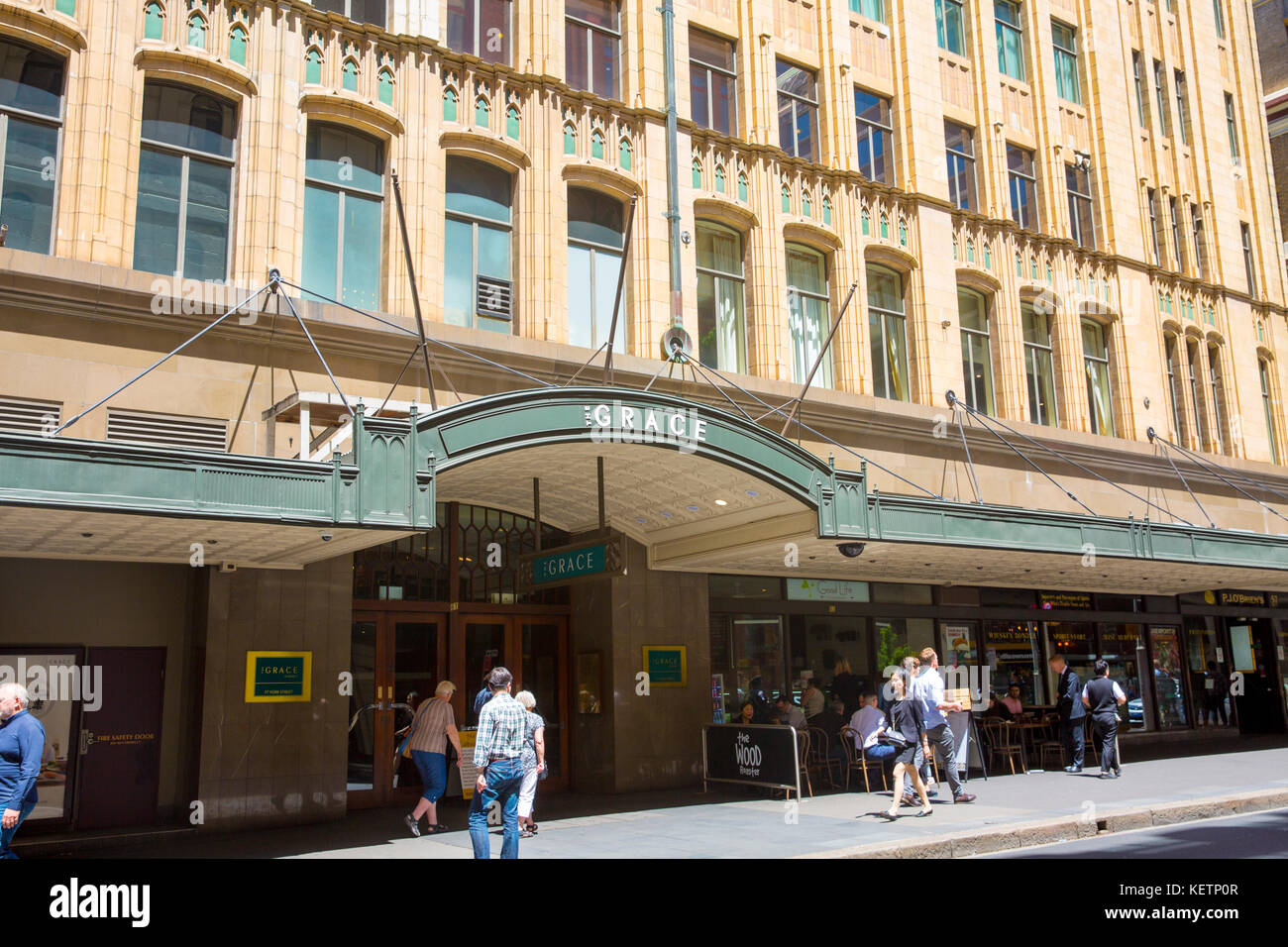 La grazia hotel , un art déco, in York Street,centro di Sydney, Sydney, Australia Foto Stock