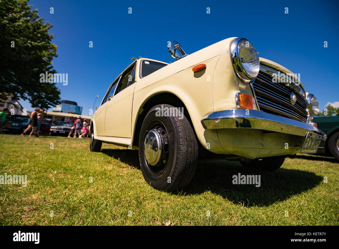 Nuova Zelanda - Aprile 2016: mostra di auto d'epoca a Auckland, Nuova Zelanda Foto Stock