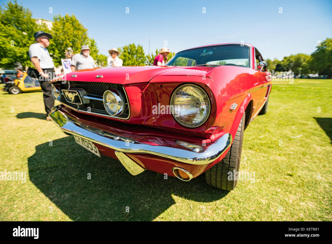 Nuova Zelanda - Aprile 2016: mostra di auto d'epoca a Auckland, Nuova Zelanda Foto Stock