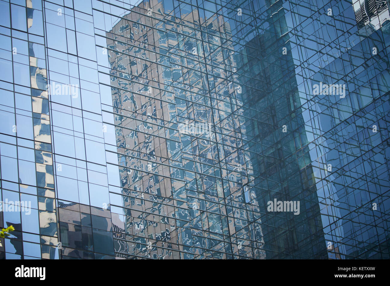 Boston Massachusetts New England America del nord Stati uniti d'America , close up modelli astratti di InterContinental Hotel Boston Foto Stock