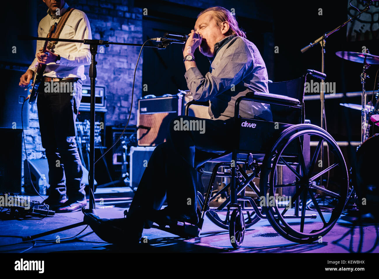 Newcastle, Regno Unito. 23 Ott, 2017. La caduta di eseguire sul palco a caldaia shop, Newcastle upon Tyne. 23/10/17 credito: thomas jackson/alamy live news Foto Stock