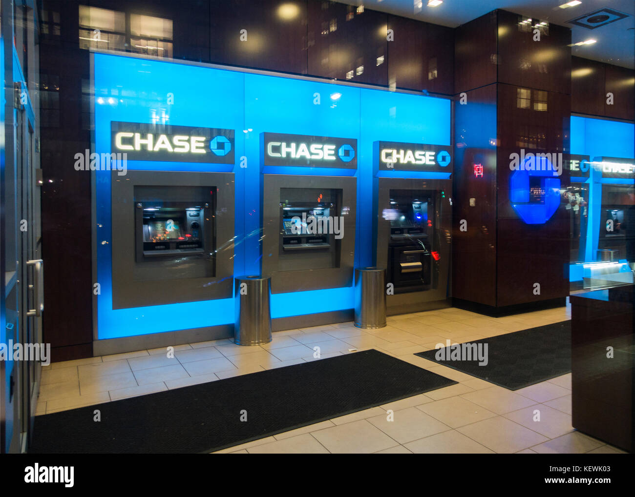 Chase Bank atm NYC Foto Stock
