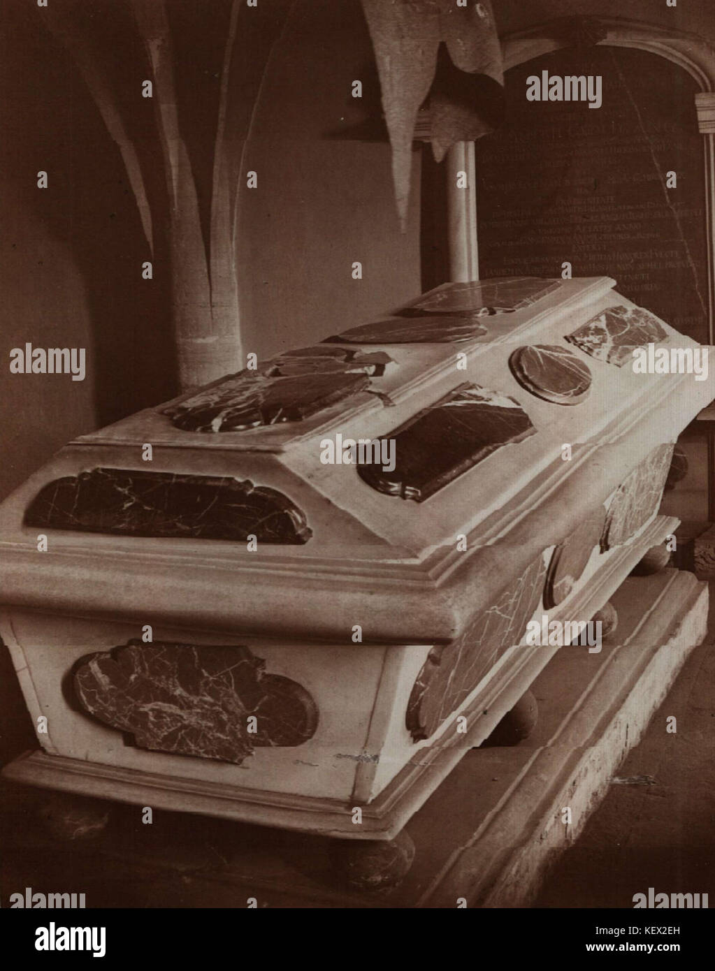 3K 7 354 17 sarcofago del Albert Wolfgang di Brandeburgo Bayreuth Foto Stock