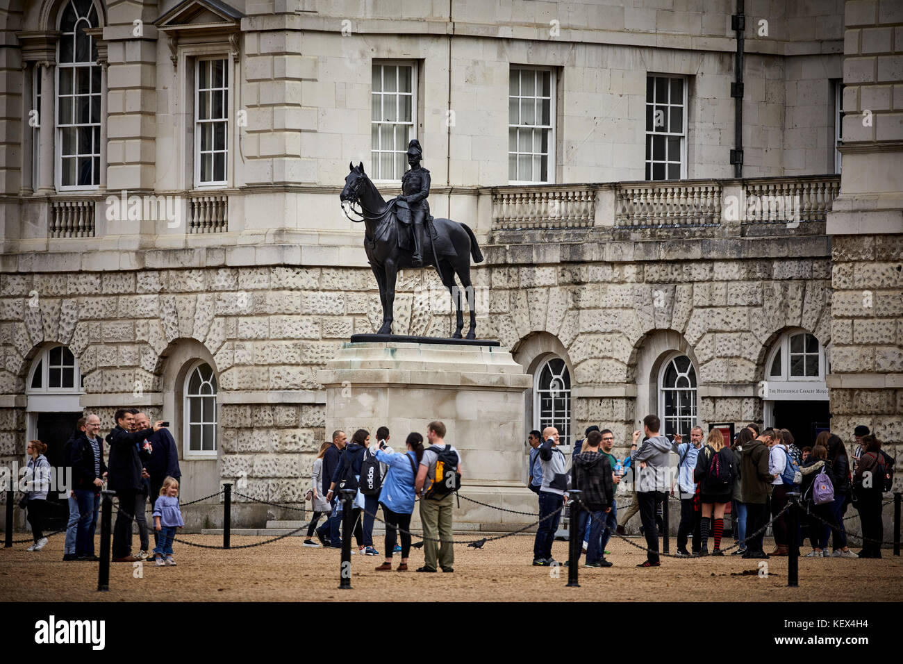 Horse Guards grado che ho elencato la costruzione storica in stile palladiano da John Vardy Whitehall a Londra la città capitale d'Inghilterra Foto Stock