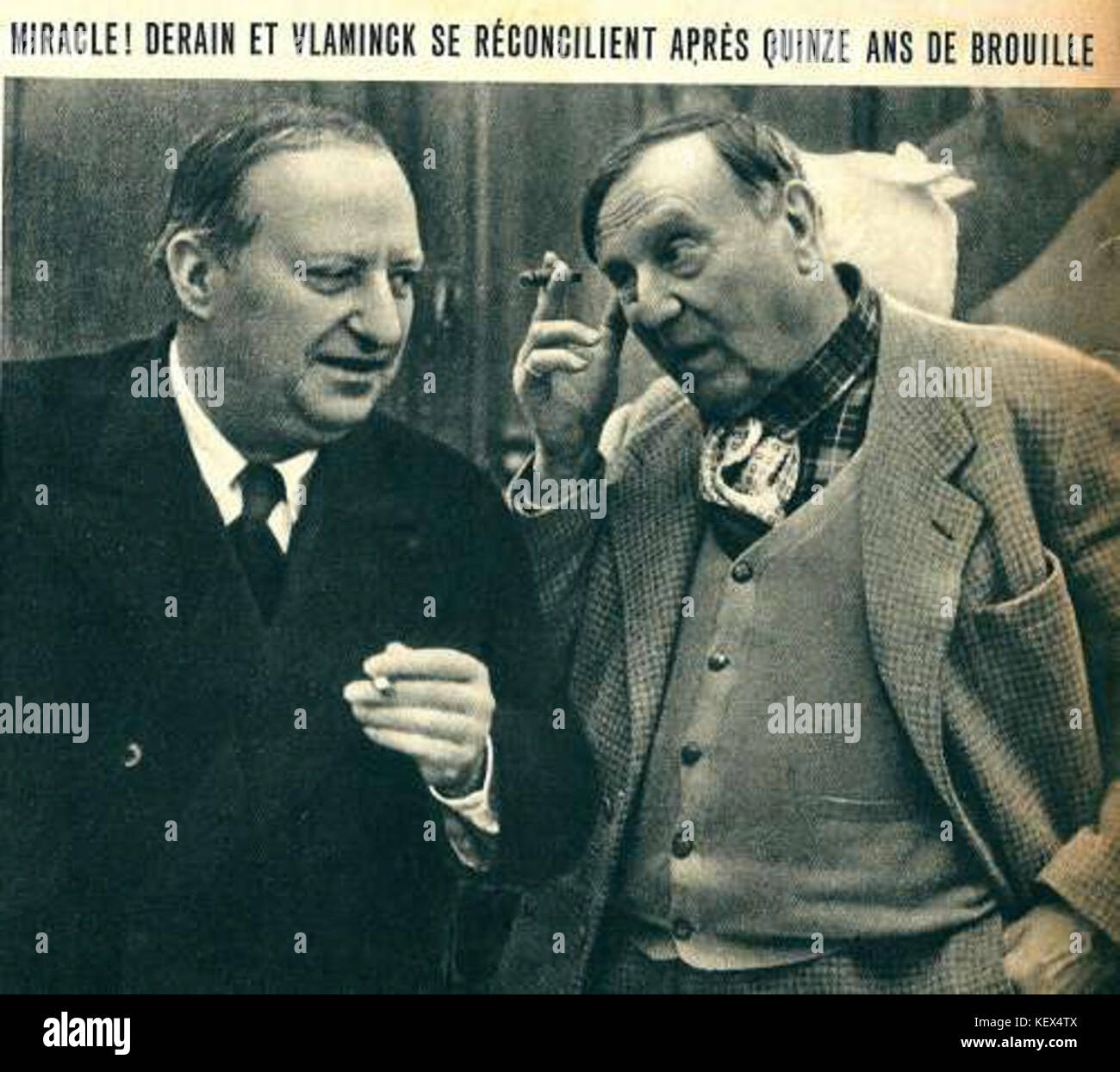 Derain et Vlaminck en 1942 Foto Stock