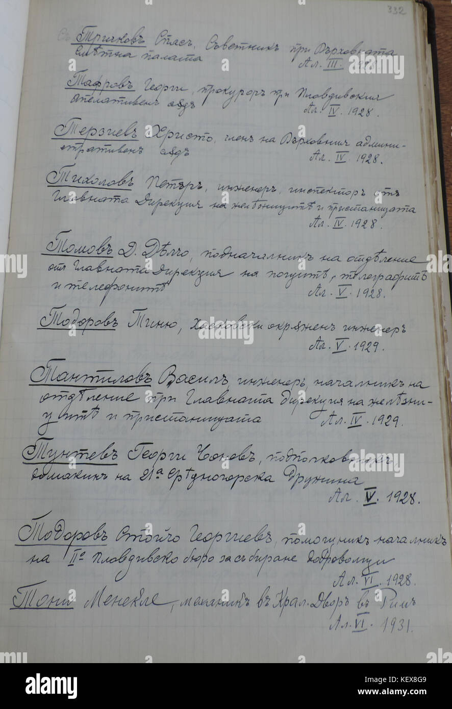 3K 2 123 332 beneficiari del bulgaro Ordine di San Alexander, 1912 1935 Foto Stock