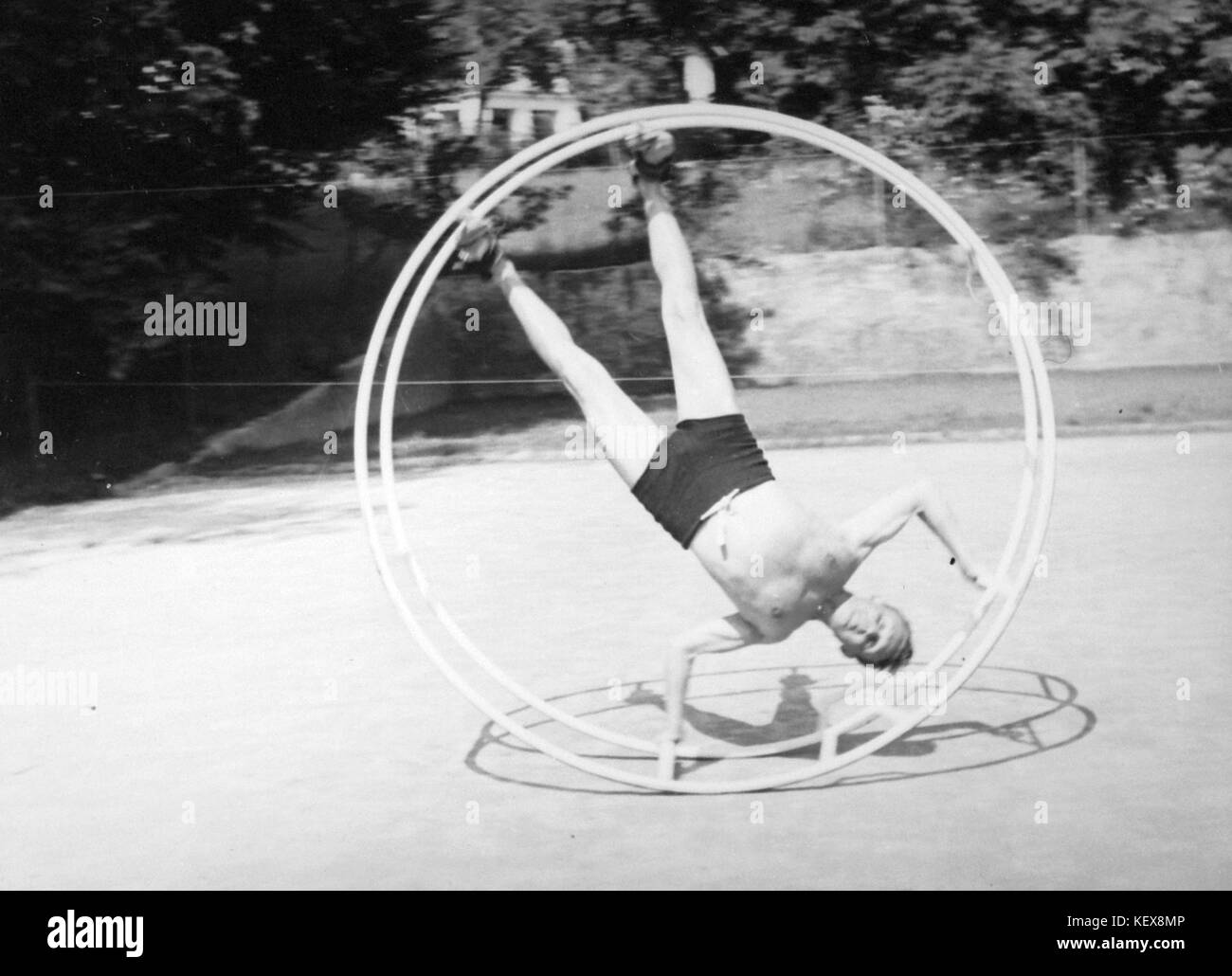 Devil's ruota, uomo, costume da bagno, estate, tempo libero Fortepan 14373 Foto Stock