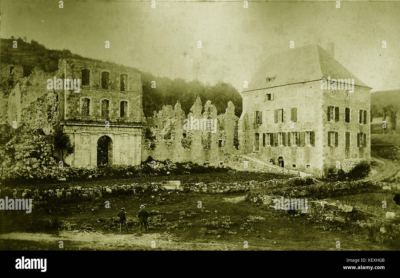 Chartreuse de Bonnefoy (photo sur plaque de verre) Foto Stock