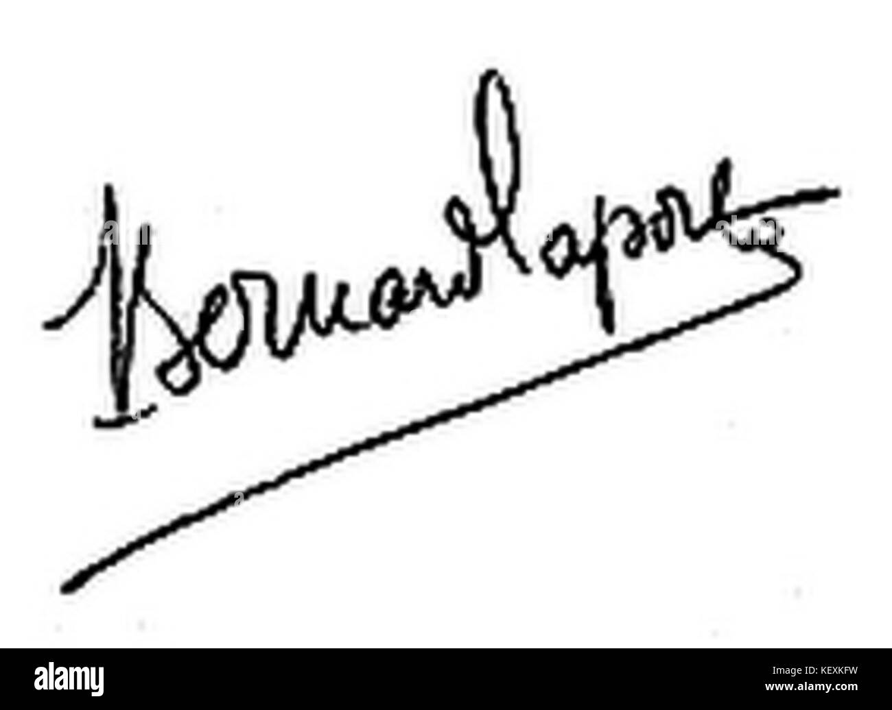 Bernard Laporte firma Foto Stock