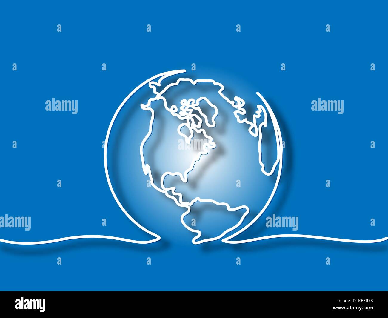 Globo terrestre Illustrazione Vettoriale