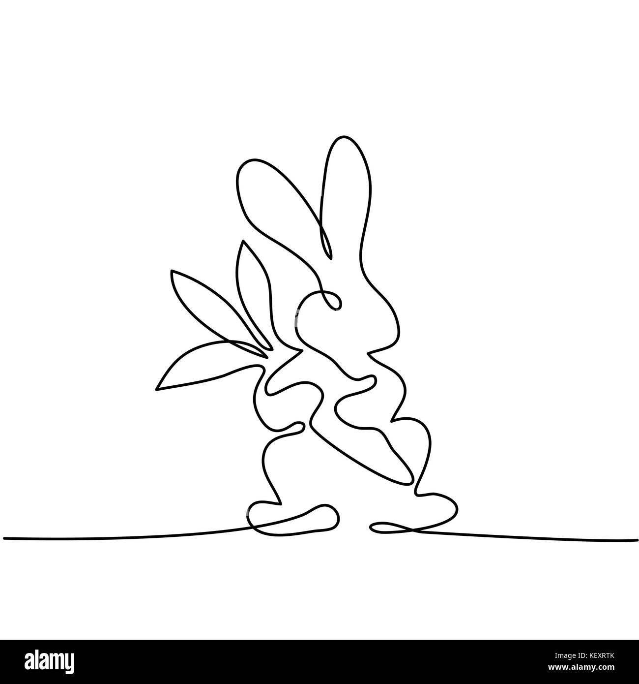 Coniglio con carota Illustrazione Vettoriale