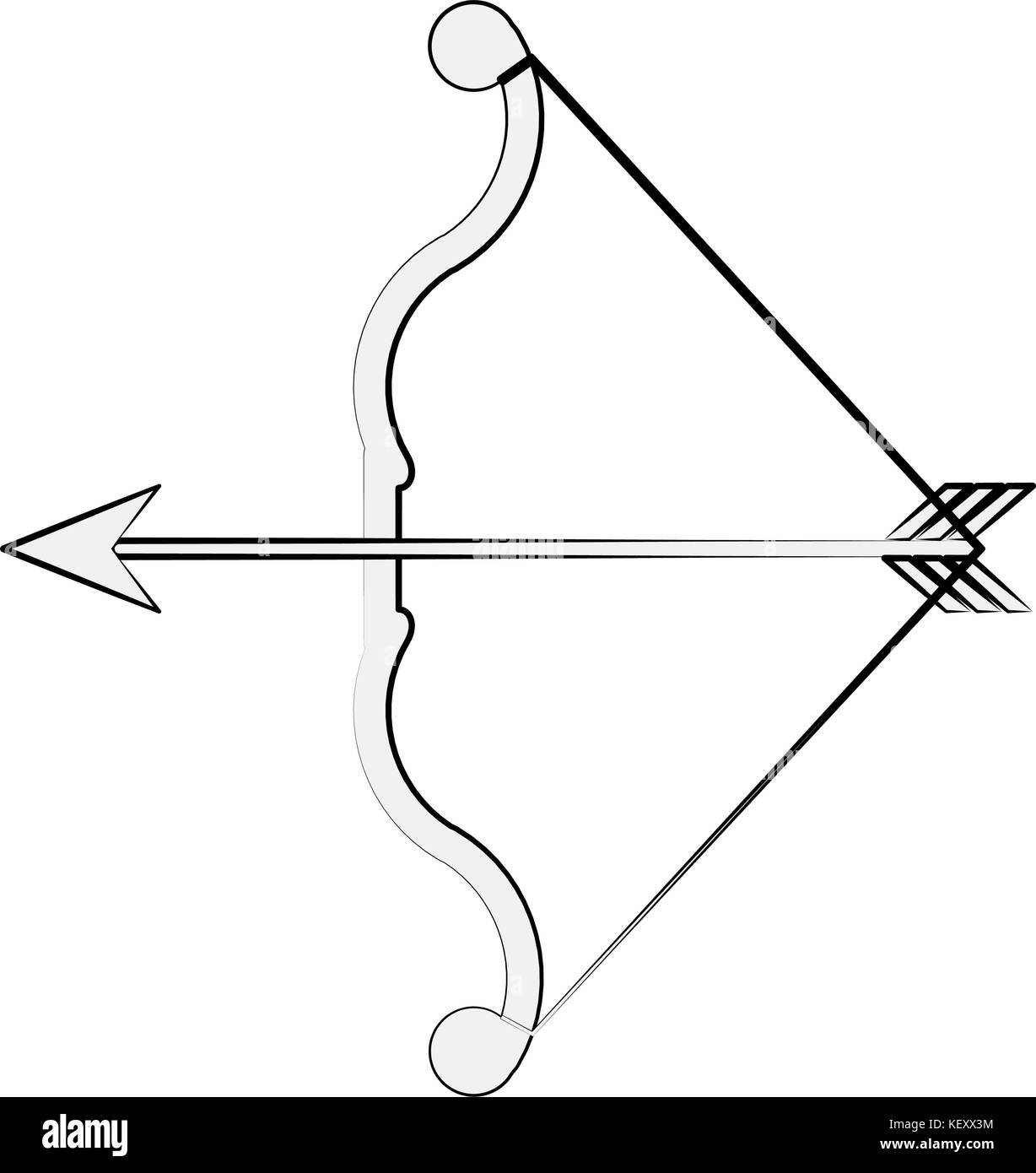 Arco e frecce di tiro con l'arco immagine icona Immagine e Vettoriale -  Alamy