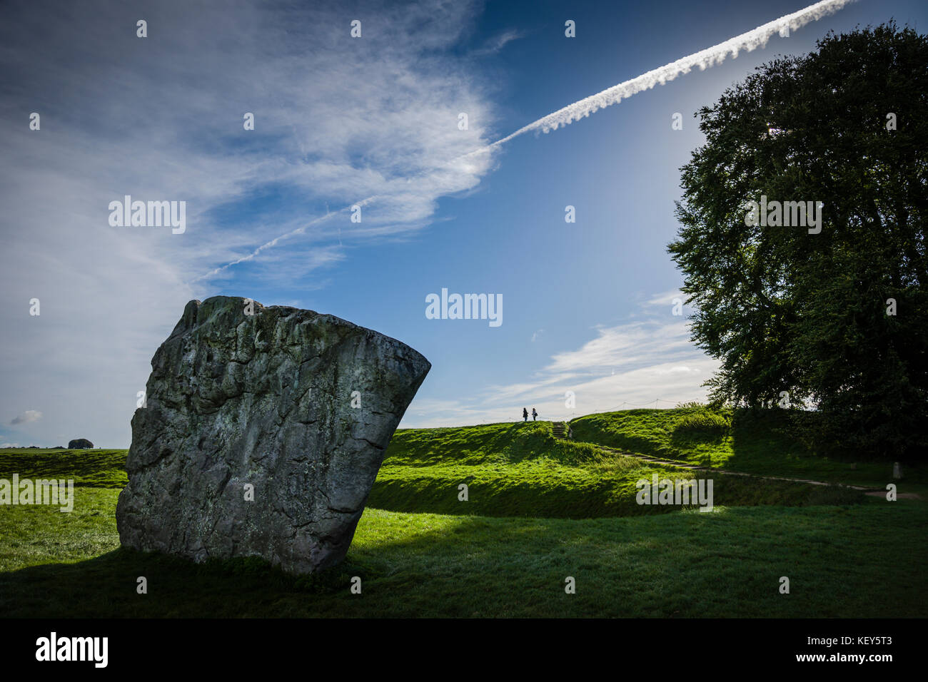 Avebury Stone Circle sito patrimonio mondiale, Wiltshire. Foto Stock