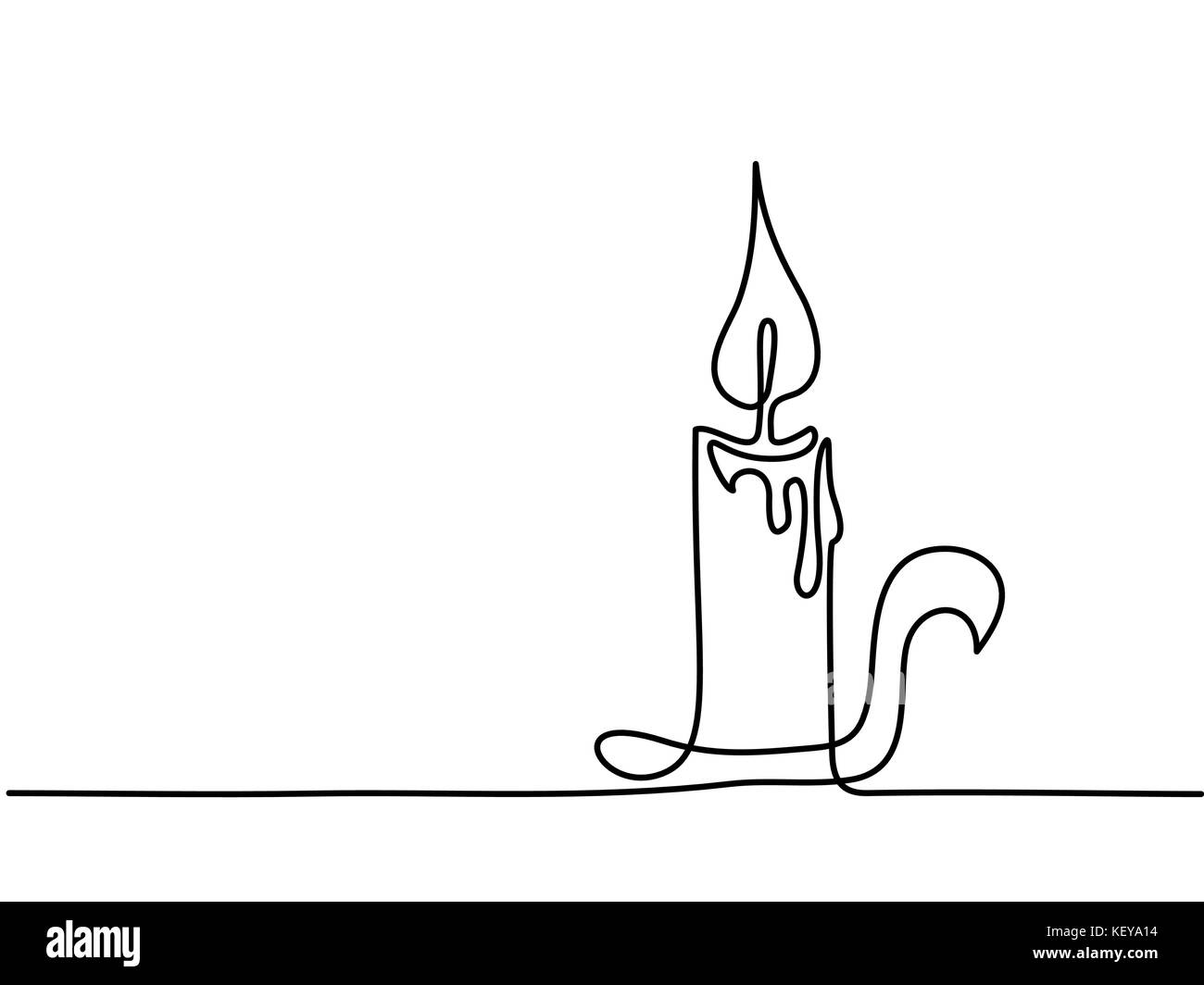 Natale a lume di candela Illustrazione Vettoriale