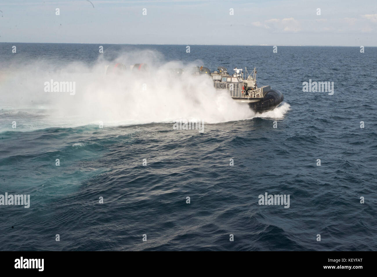Landing Craft Air Cushion (LCAC) Foto Stock