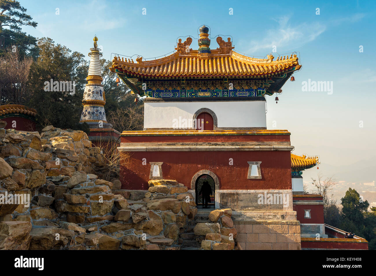 asia cina Palazzo Imperiale di pechino Piazza Tian'anmen mausoleo di Mao TSE-Tung sculture cinesi antico palazzo estivo Tempio del Paradiso Parco beihai Foto Stock