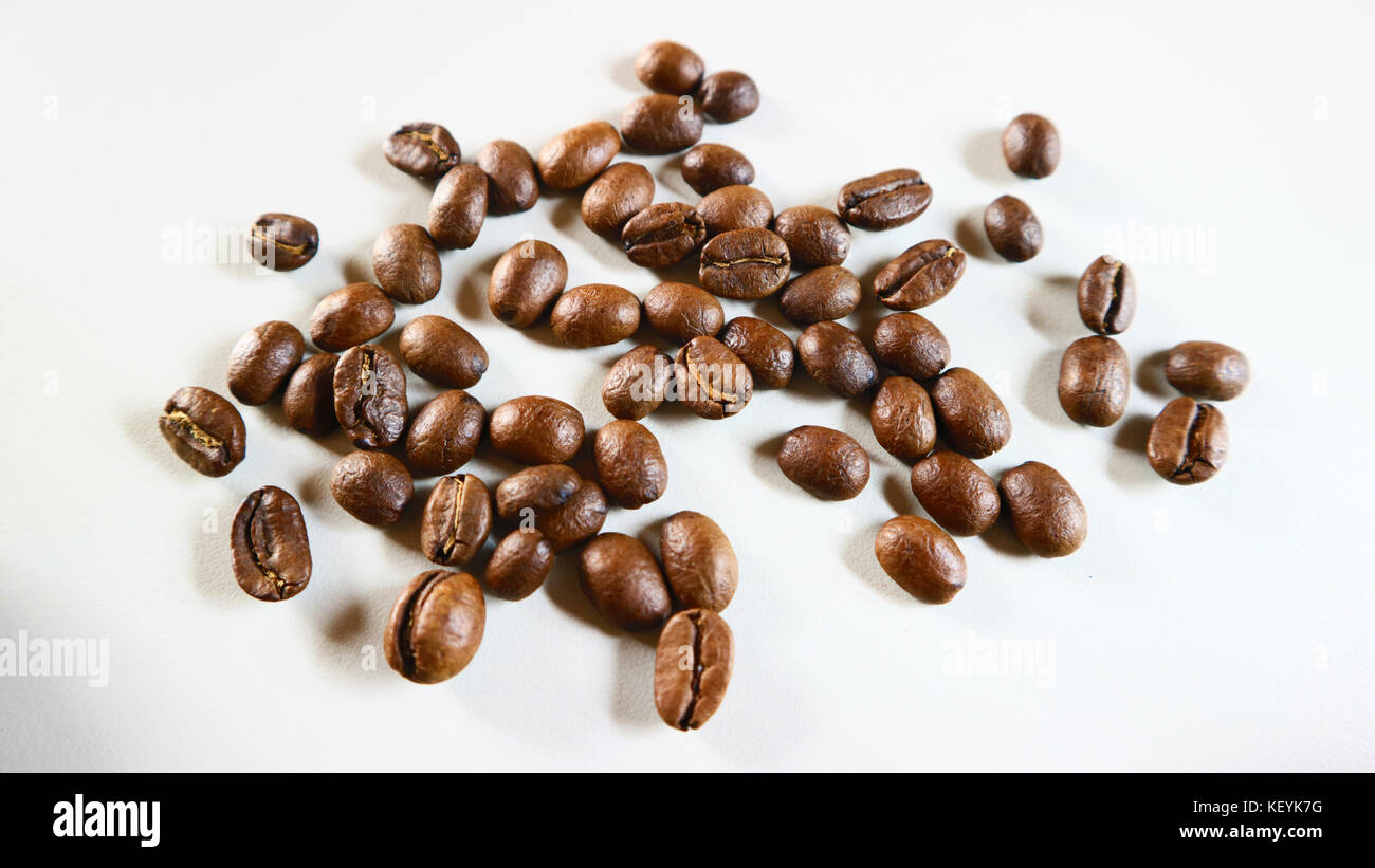 Chicco di caffè sfondo Foto Stock