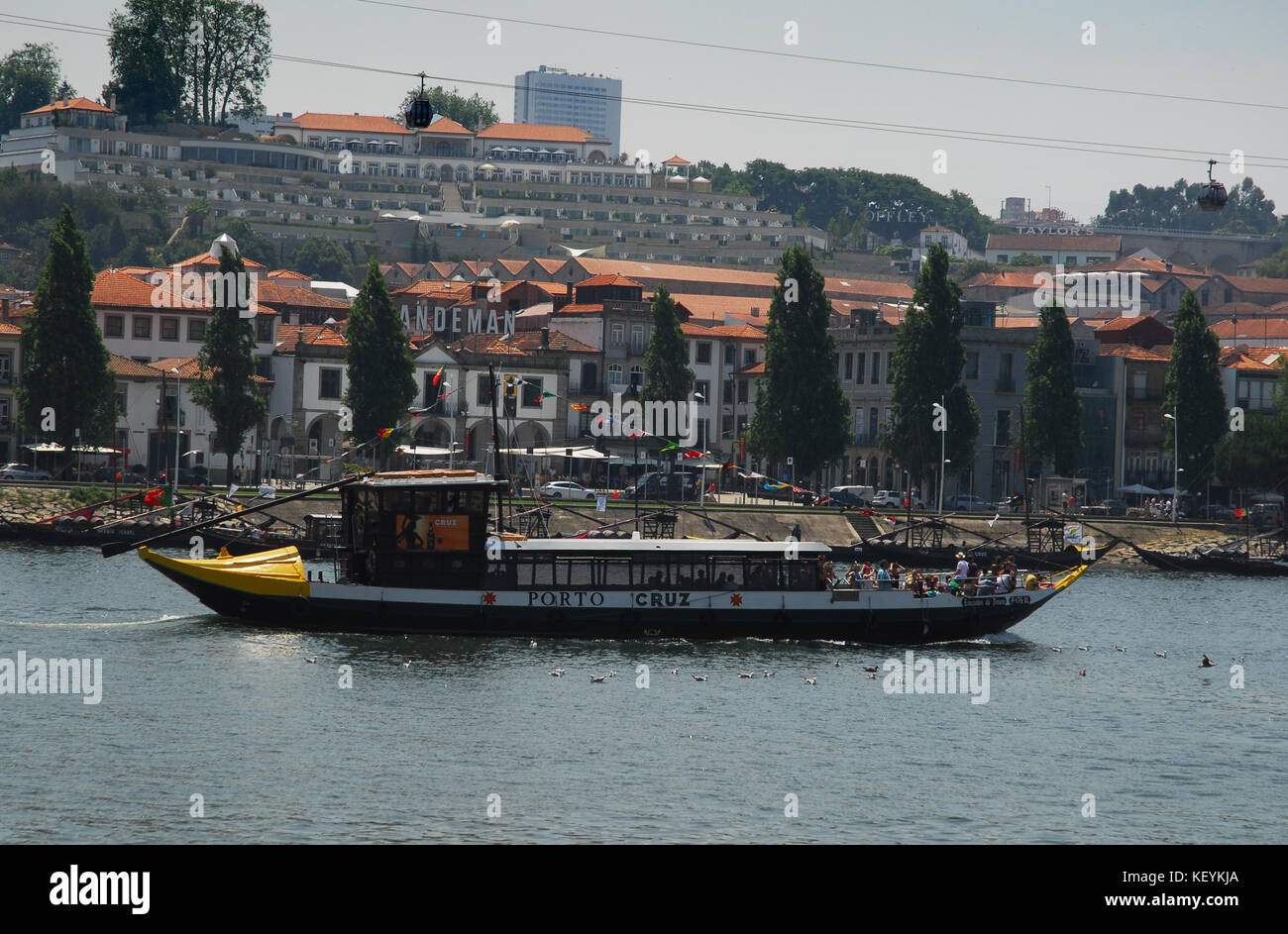 Il portogallo, Oporto, porto, sul fiume Douro Foto Stock