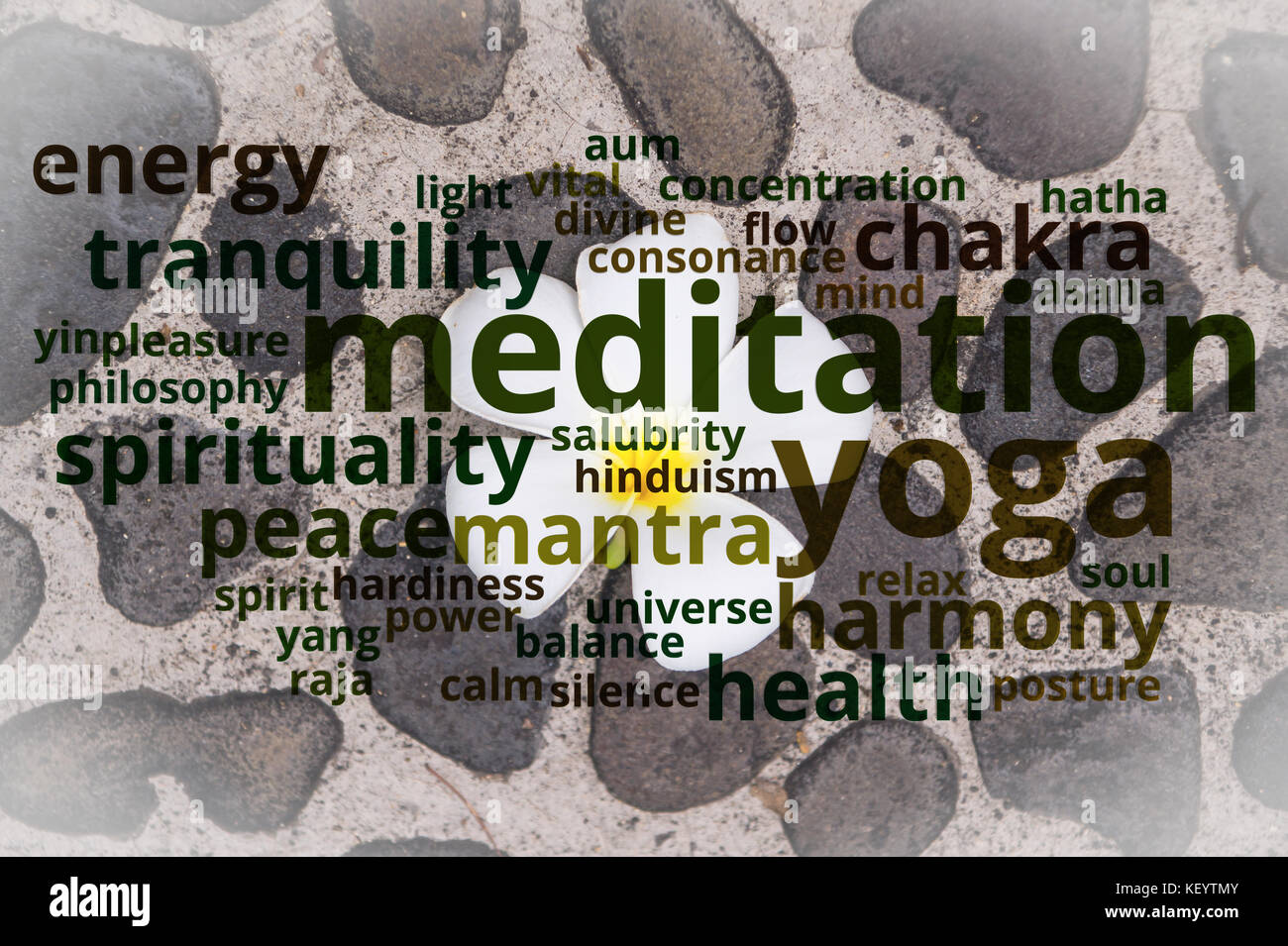 Lo yoga e la meditazione concept Foto Stock