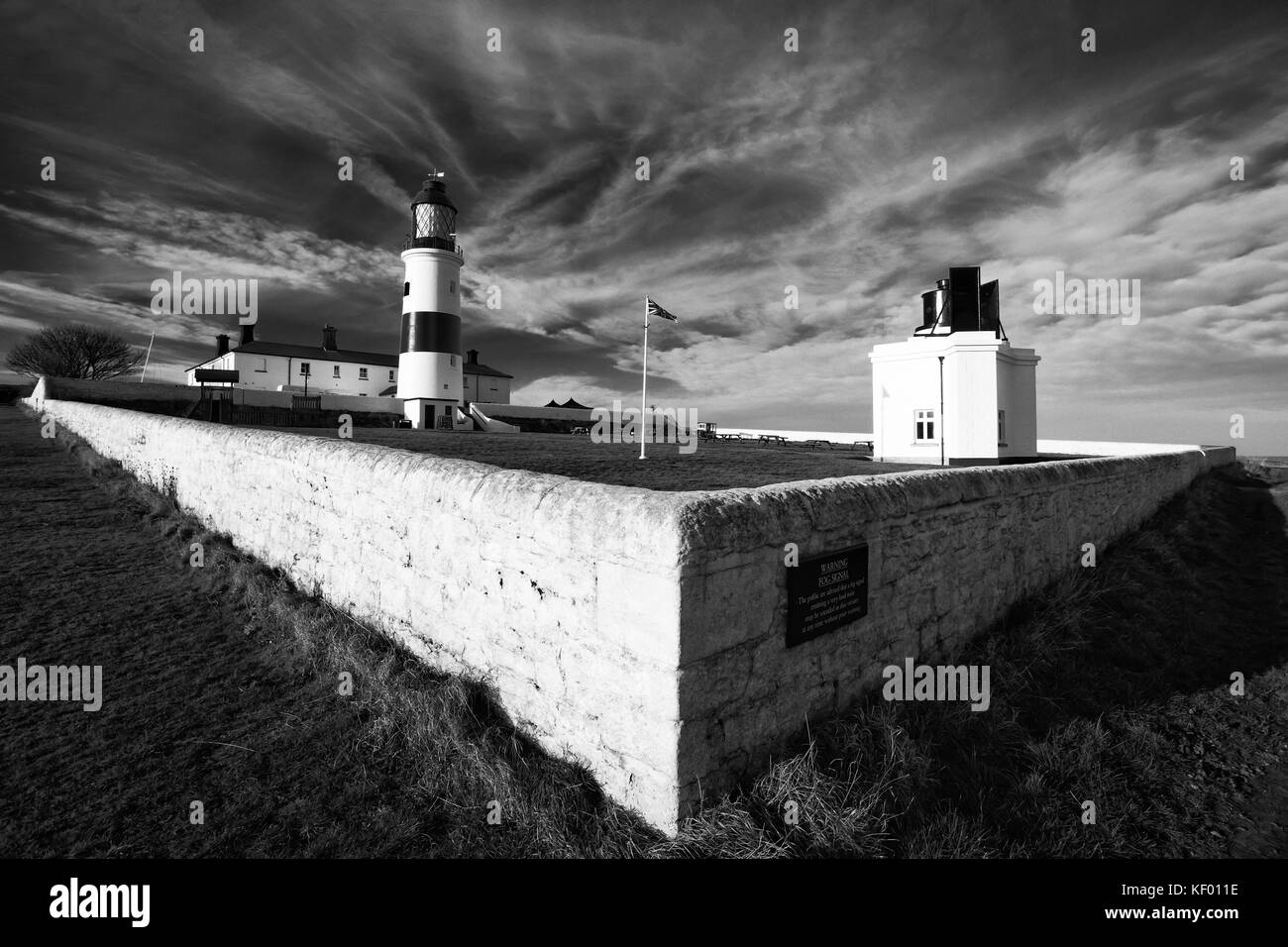 Souter lighthouse, inverno 2017 Foto Stock