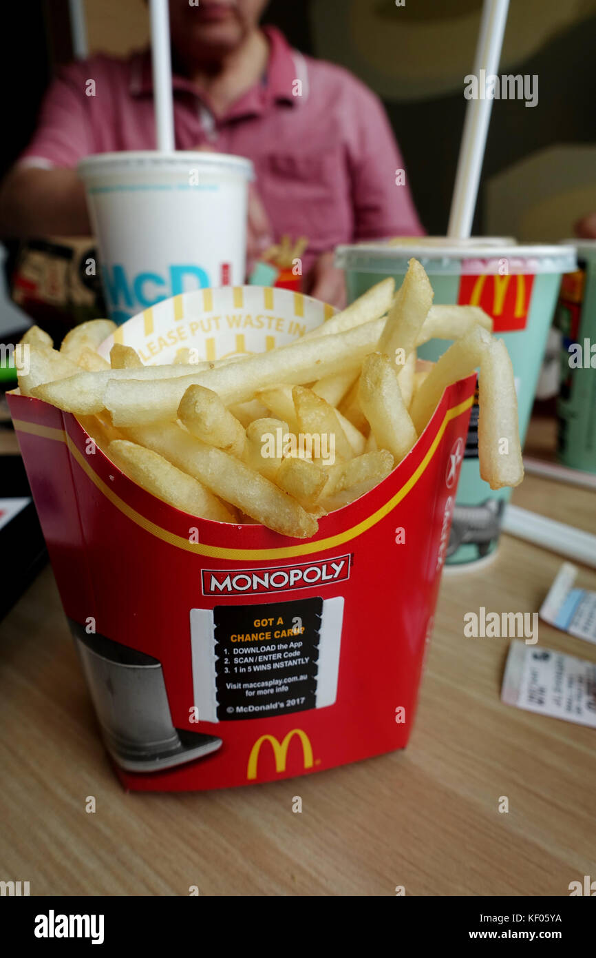 McDonald's fries - Australia Foto Stock