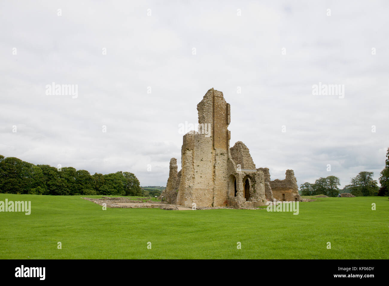 Sherbone vecchio castello in dorset, Inghilterra Foto Stock