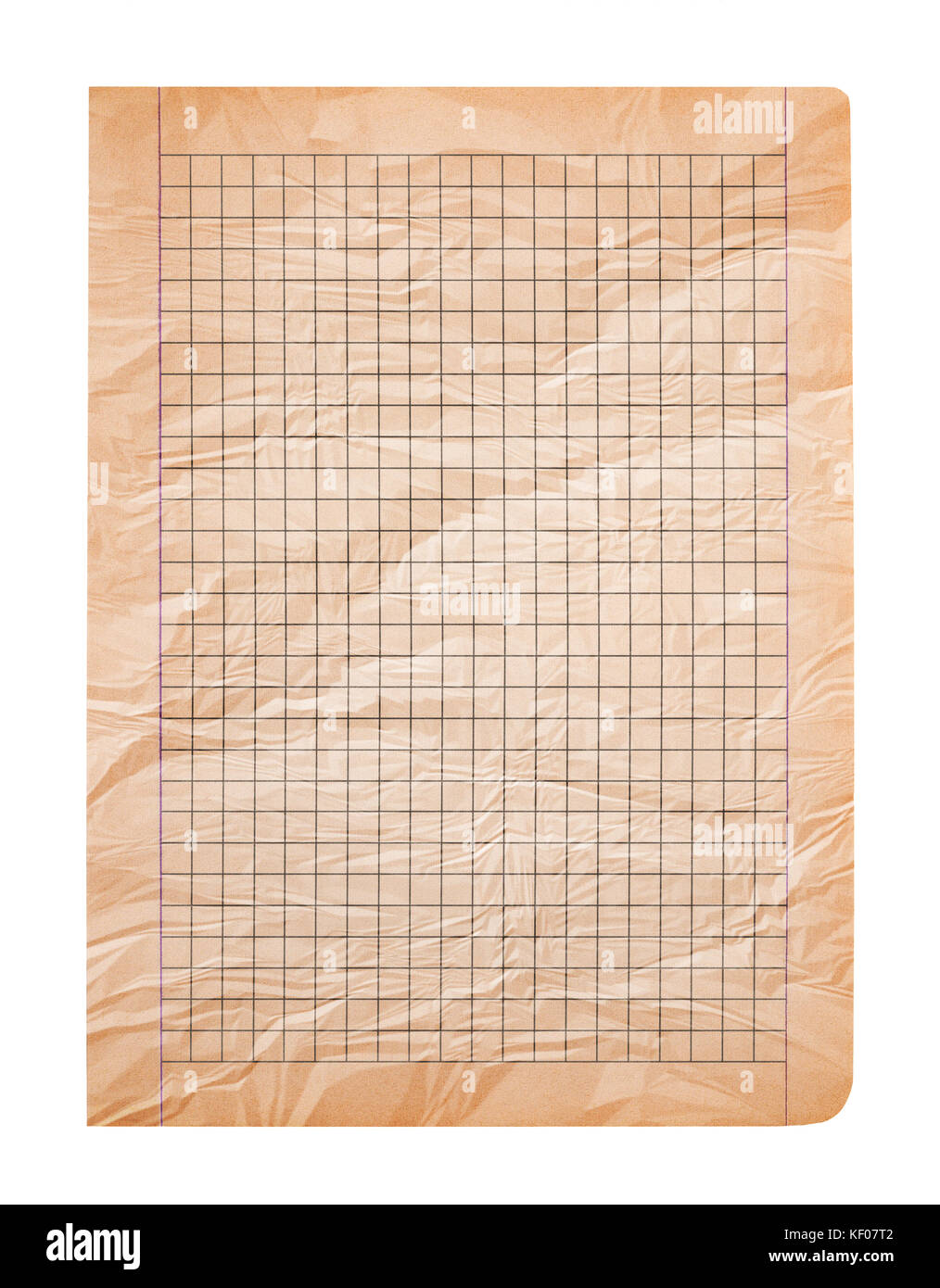 Vecchia pagina di carta per notebook Foto Stock Vecchia pagina di carta per notebook Foto Stock