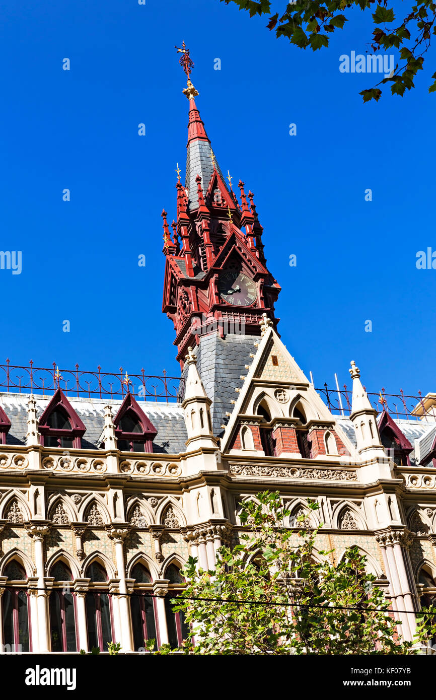 Circa 1889 Edificio Olderfleet ( centro immagine ) in Collins Street Melbourne.All'inizio del 1890 tra i suoi affittuari hanno l'Associazione Woolbrokers Foto Stock